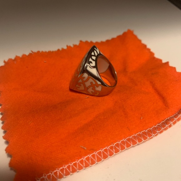 Silver Square Cocktail Ring - Picture 3 of 5